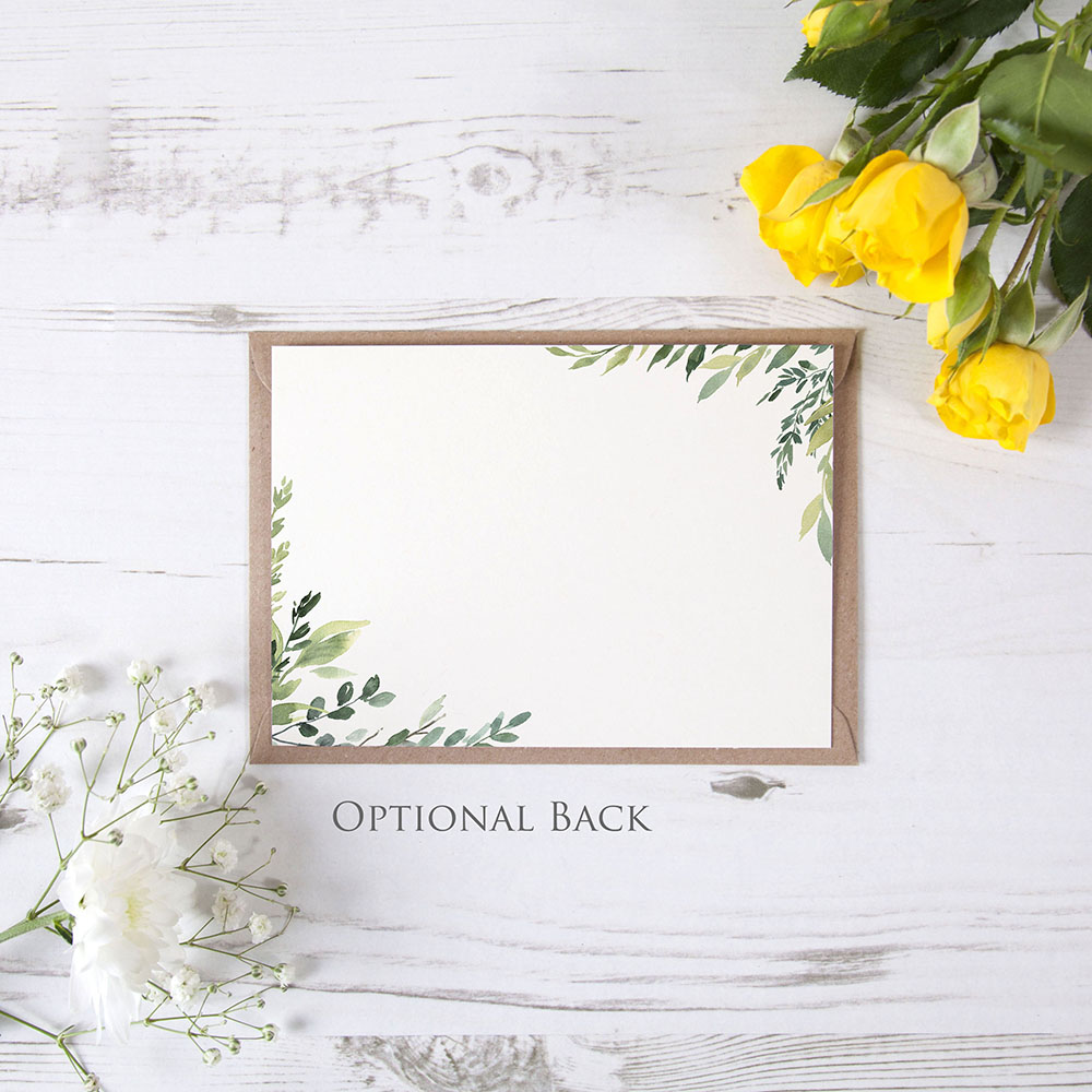 'Back to Nature' Sleeve Invite