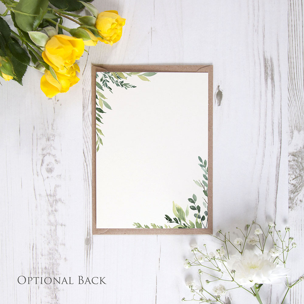 'Back to Nature' Sleeve Invite