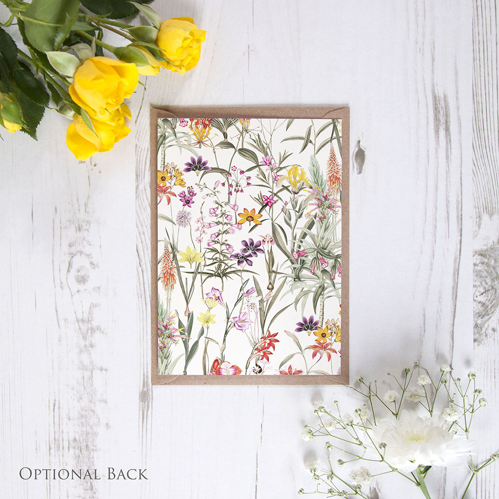 'Wild Botanical' Standard Wedding Invitation