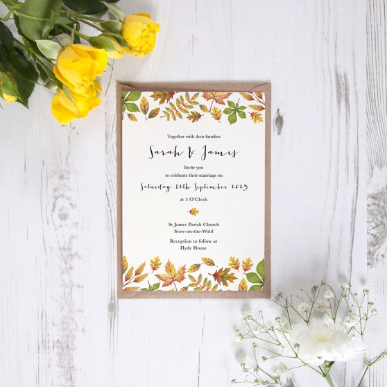 'Dorothy' Standard Wedding Invitation Sample