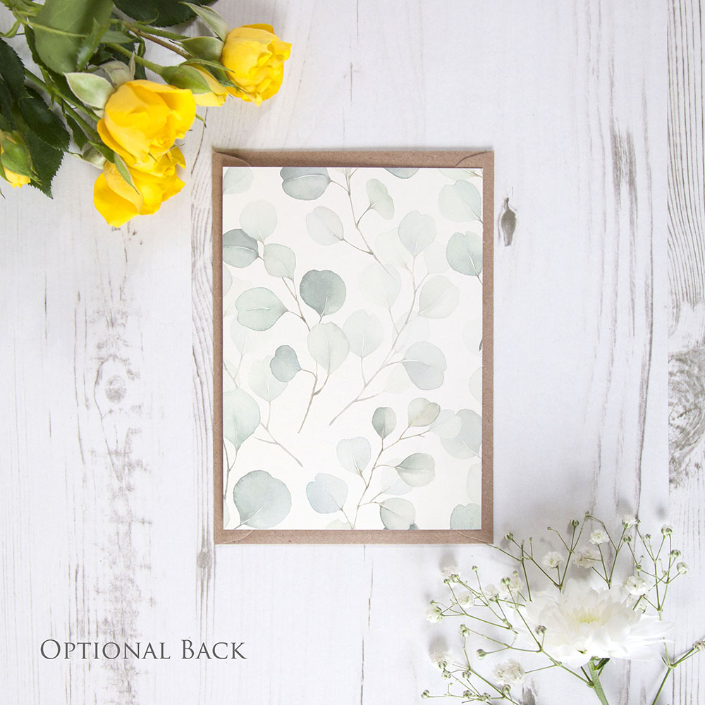 'Dreamy Eucalyptus' Standard Wedding Invitation Sample