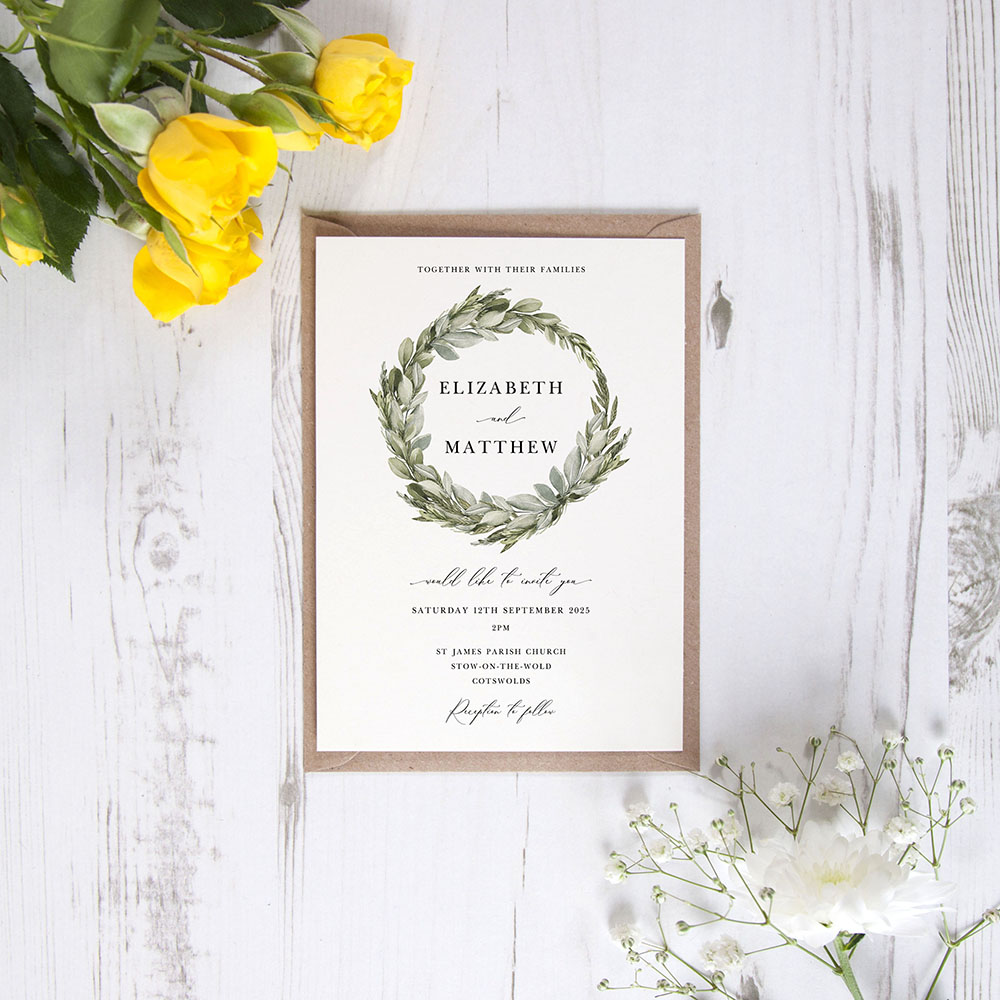 'Elegance' Standard Wedding Invitation