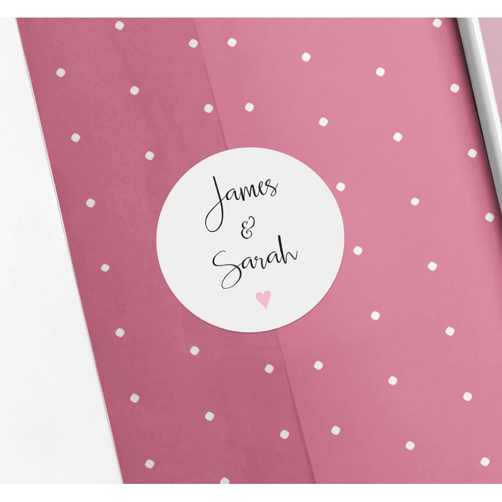 'Pink Heart Bunting' Standard Invite
