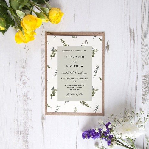 'Kensington' Standard Wedding Invitation
