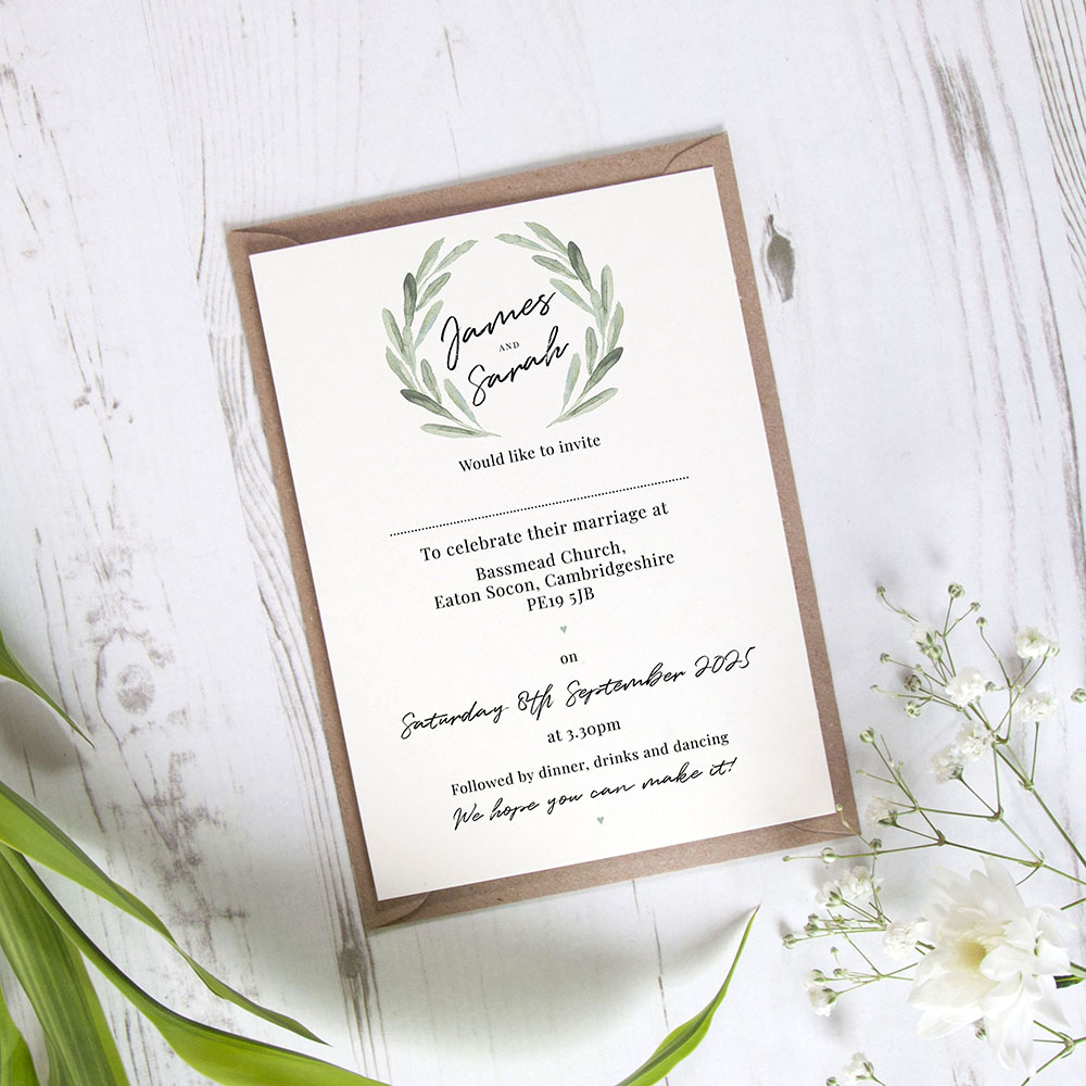 'Olive' Standard Invite
