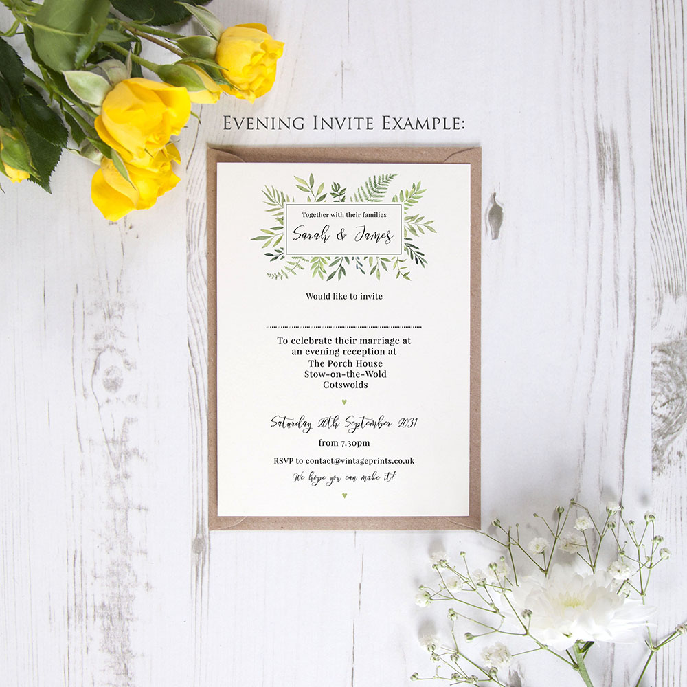 'Ophelia' Standard Invite