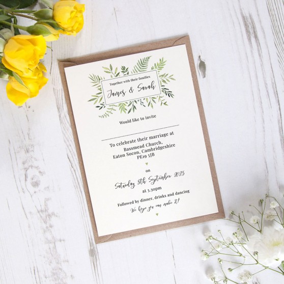 'Ophelia' Standard Invite Sample