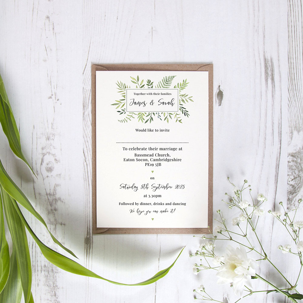 'Ophelia' Standard Invite