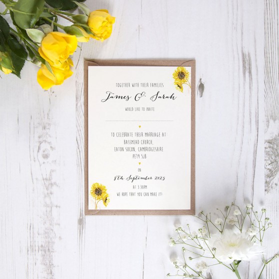'Sunflower' Standard Invite Sample
