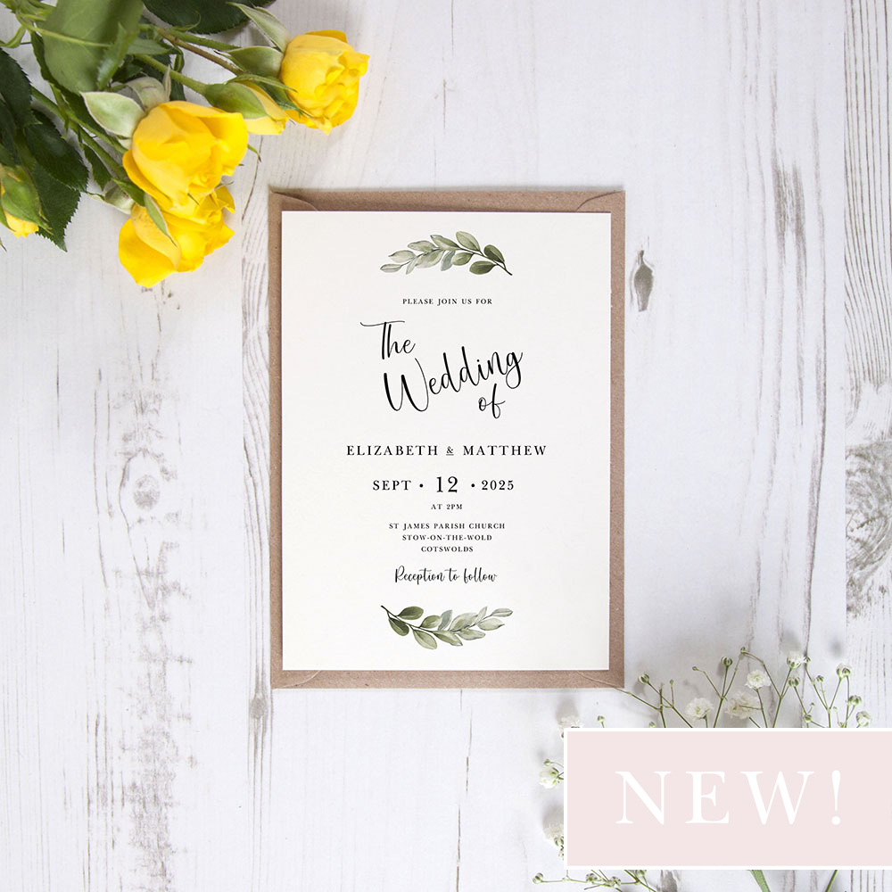 'Tuscany' Standard Wedding Invitation