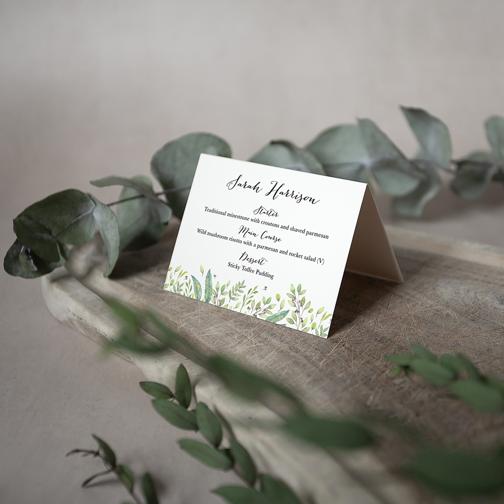 'Arabella' Menu Place Card