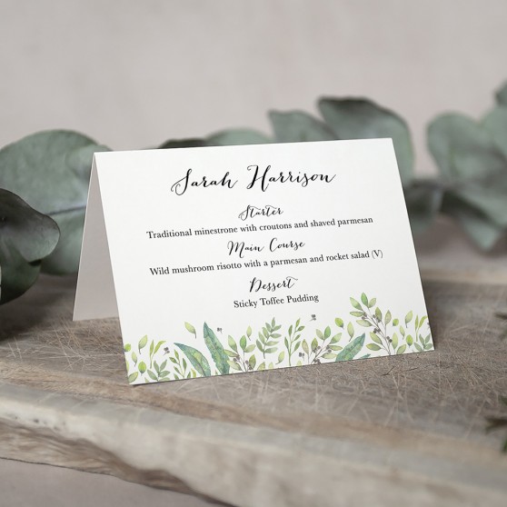 'Arabella' Menu Place Card
