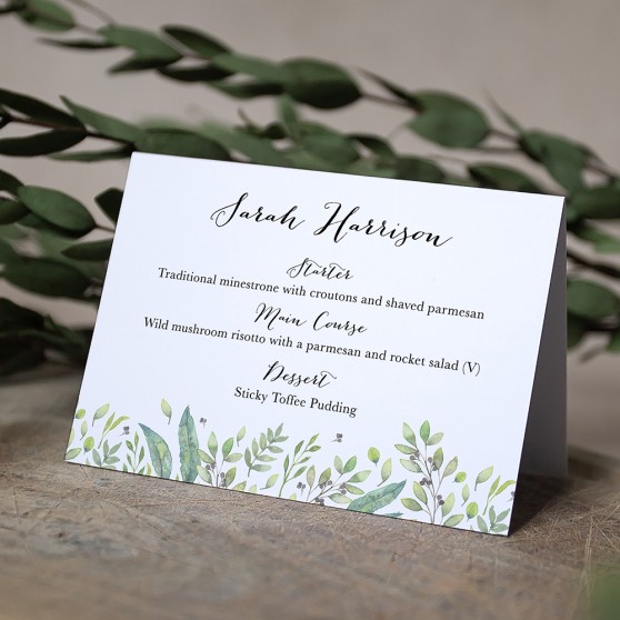'Arabella' Menu Place Card