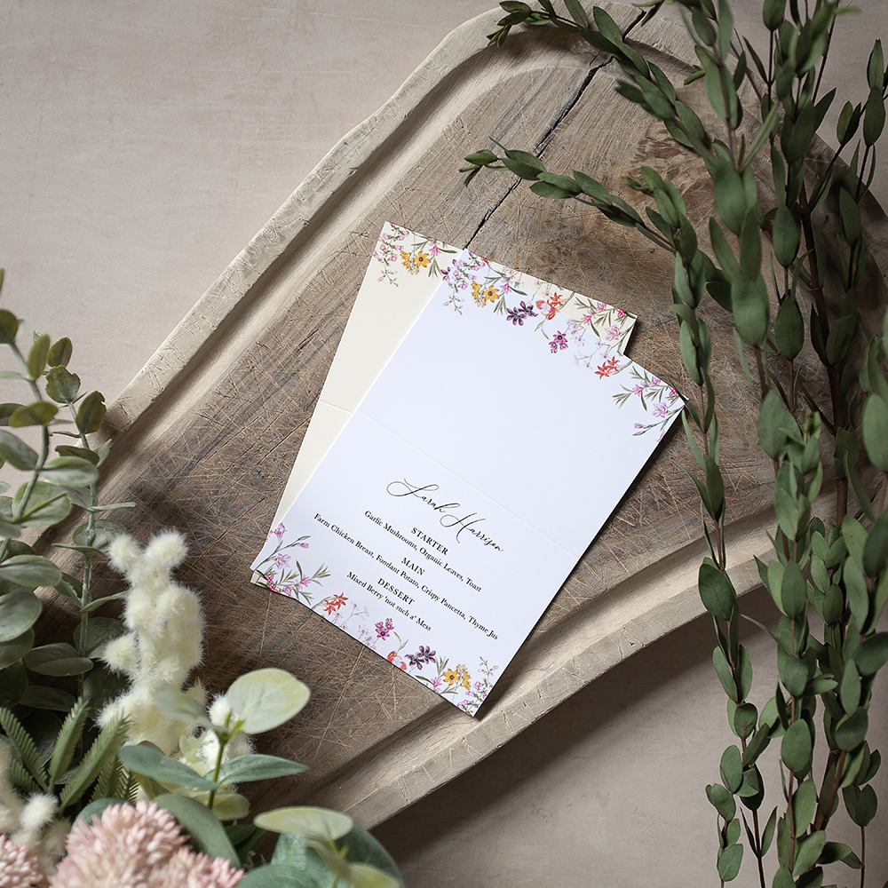 'Wild Botanical' Menu Place Card