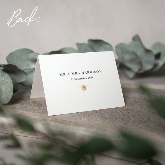 'Bumble Bee' Menu Place Card