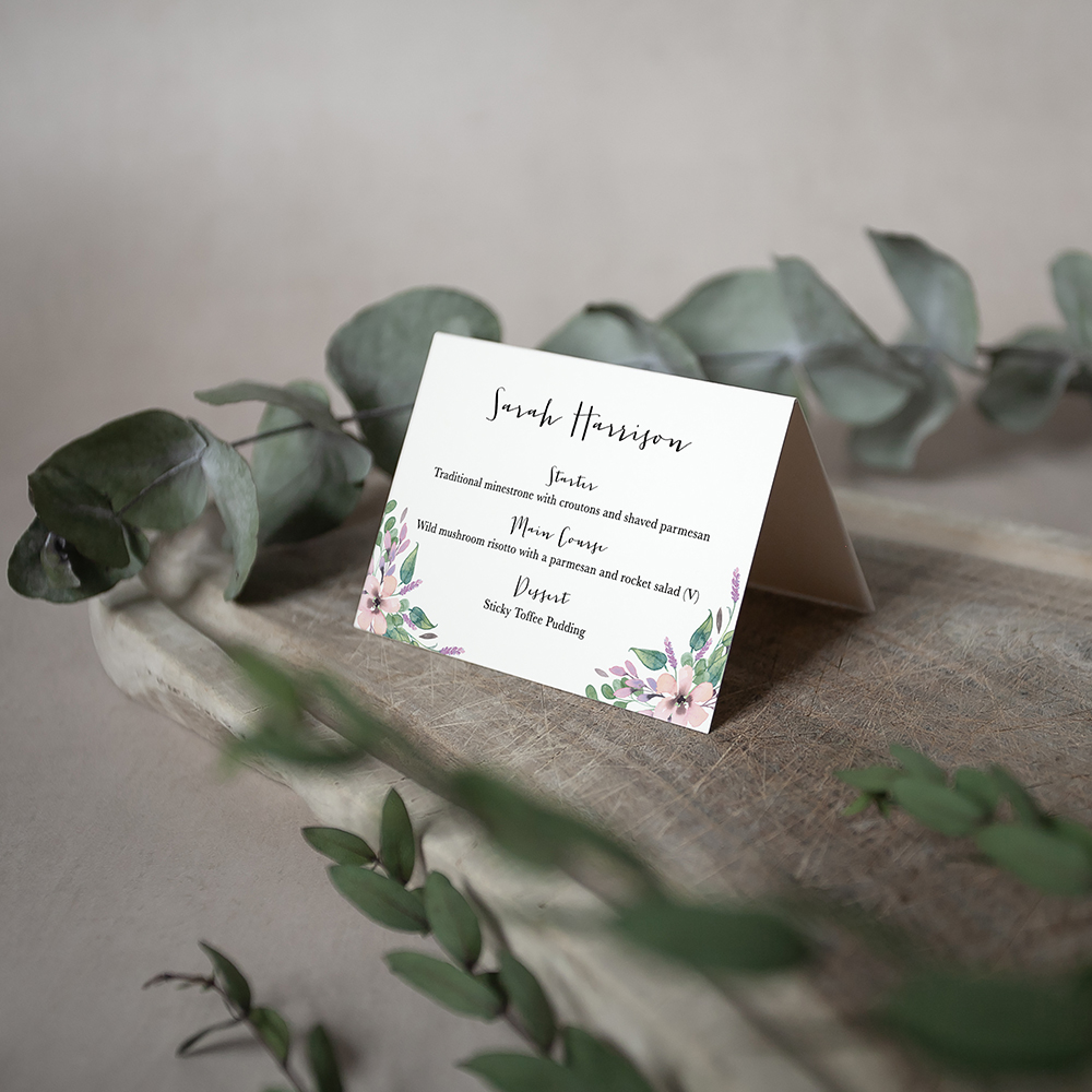 'Chloe' Menu Place Card