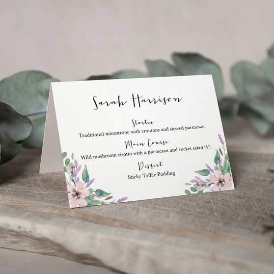 'Chloe' Menu Place Card