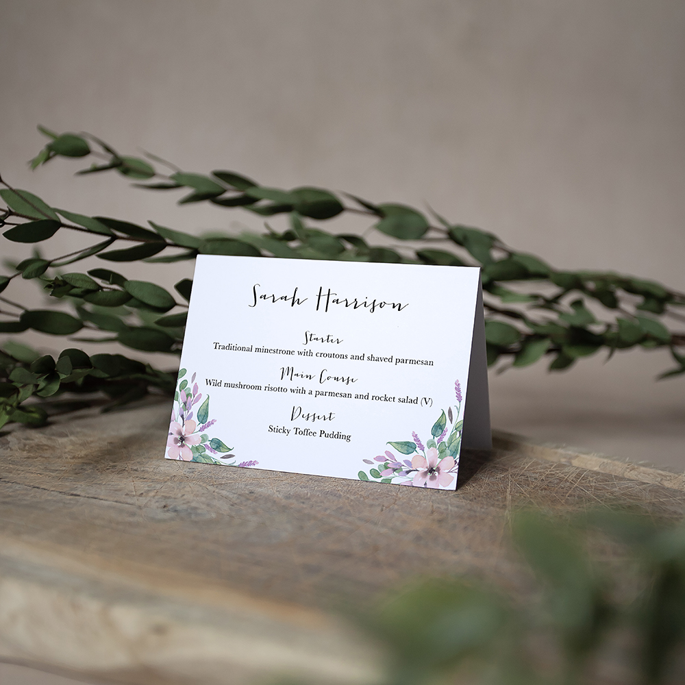 'Chloe' Menu Place Card