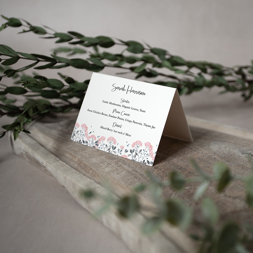 'Felicity' Menu Place Card
