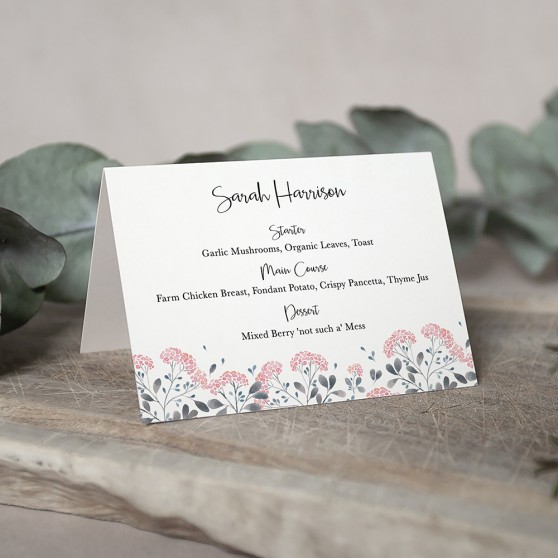 'Felicity' Menu Place Card