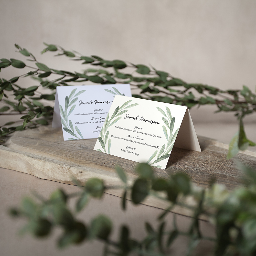 'Olive' Menu Place Card