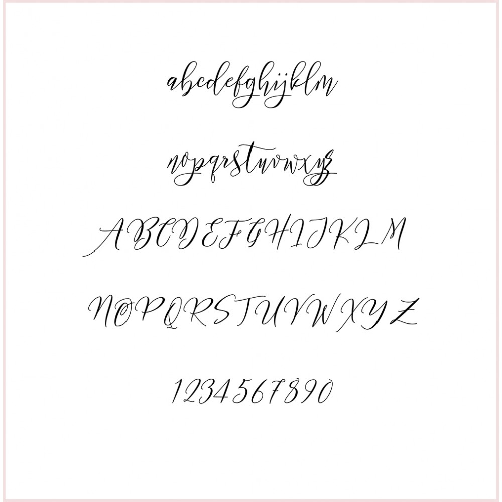 'Ophelia' Menu Place Card