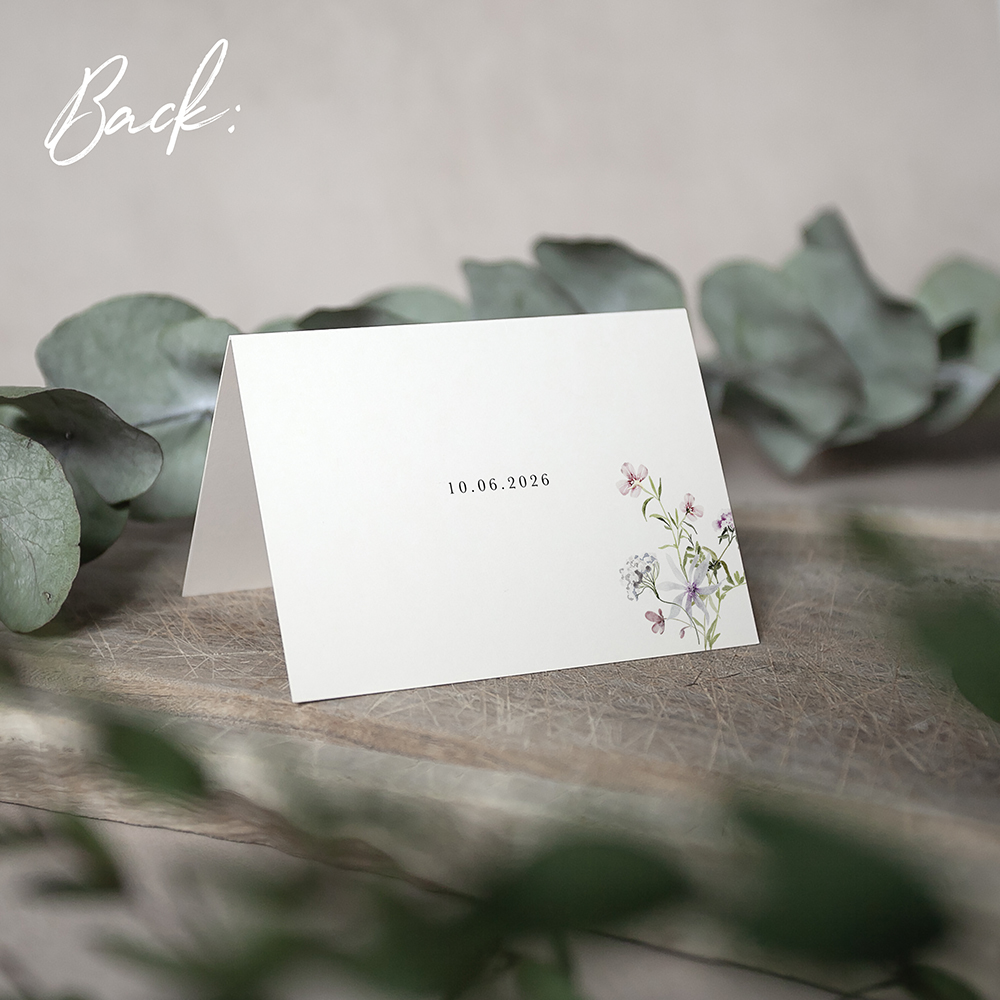 'Spring Blush SC13' Menu Place Card