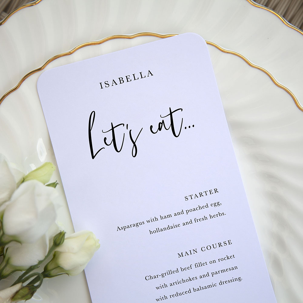 'Calligraphy 2' Slim Menu