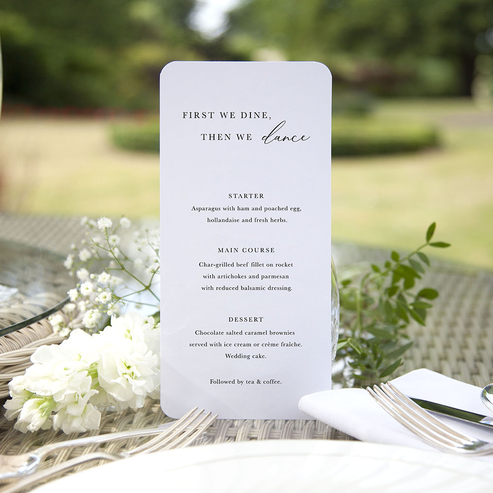 'Calligraphy 3' Slim Menu