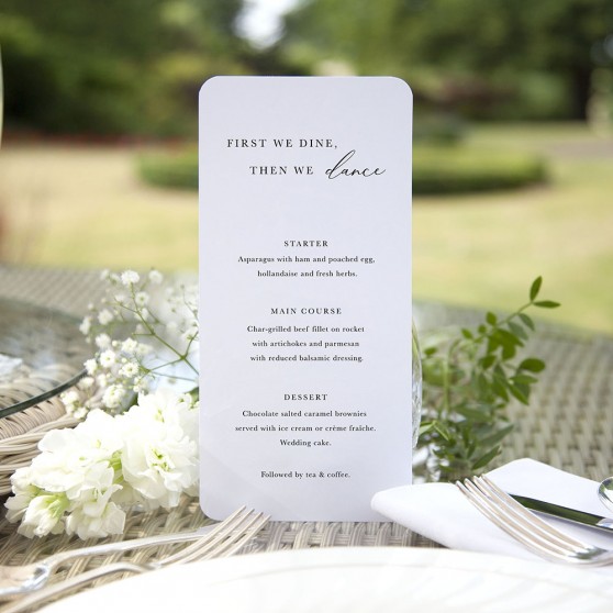 'Calligraphy 3' Slim Menu