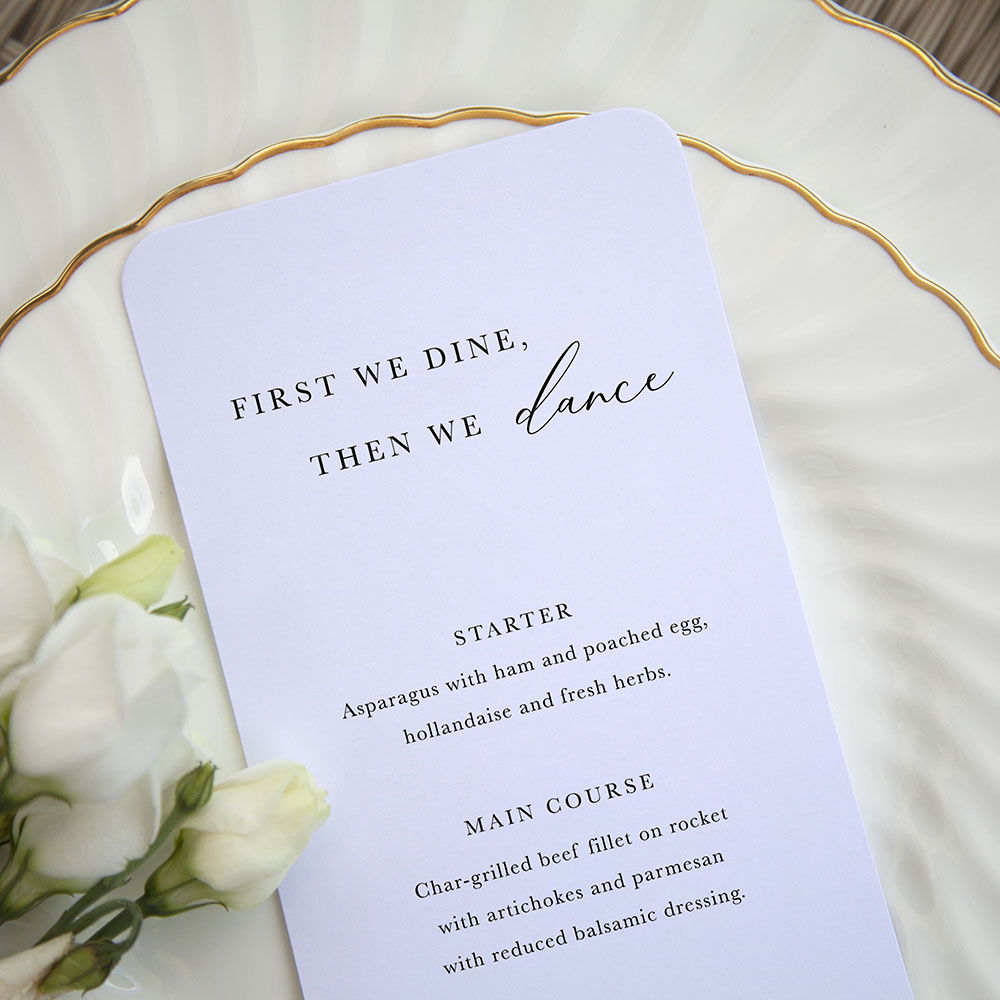 'Calligraphy 3' Slim Menu