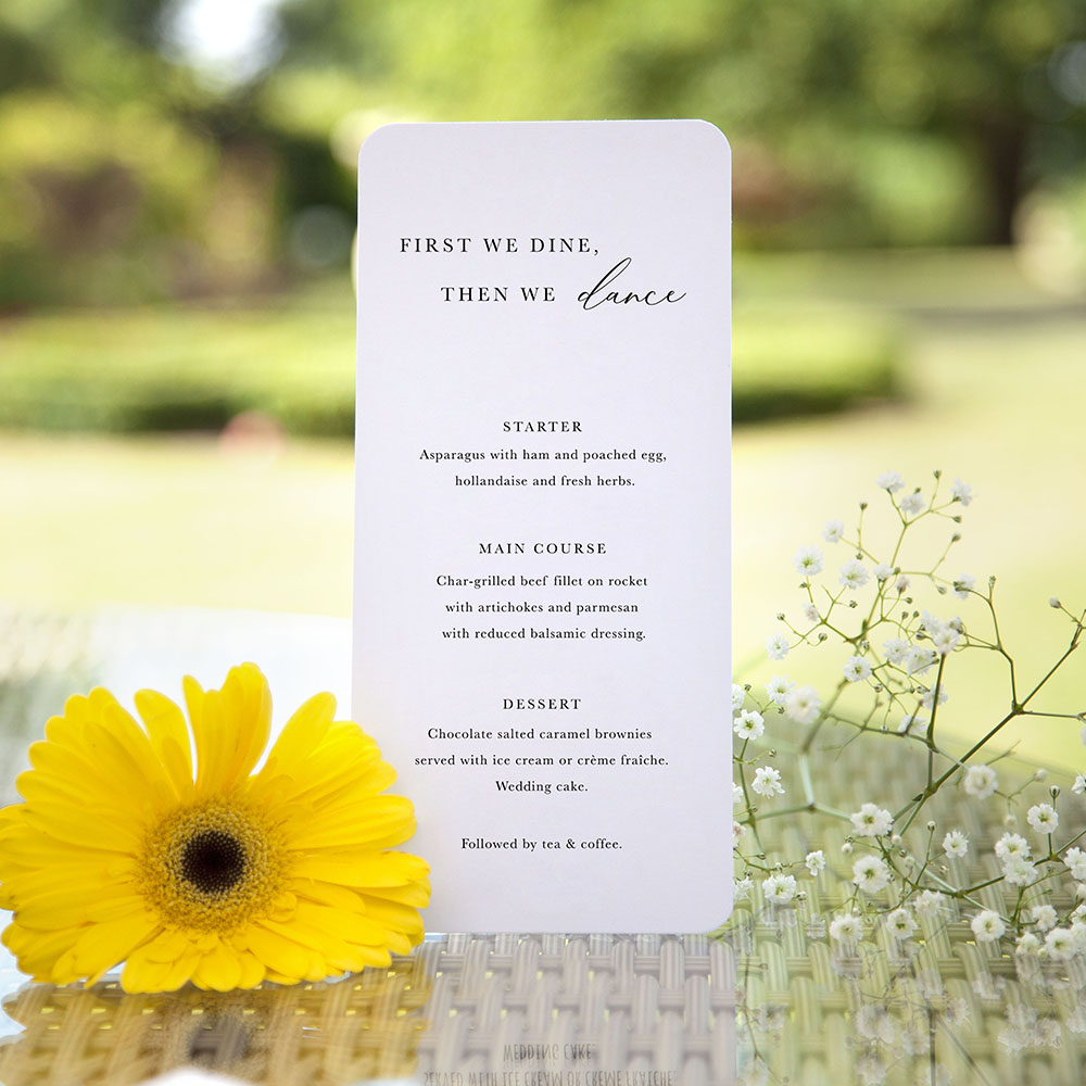 'Calligraphy 3' Slim Menu