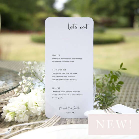 'Calligraphy 5' Slim Menu