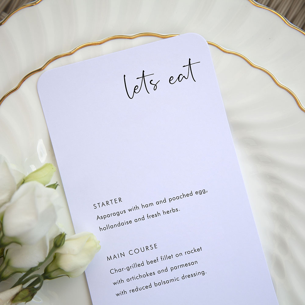 'Calligraphy 5' Slim Menu