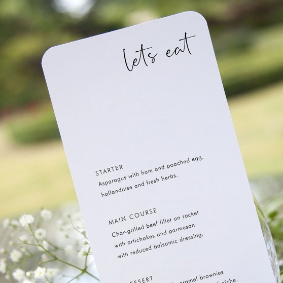 'Calligraphy 5' Slim Menu
