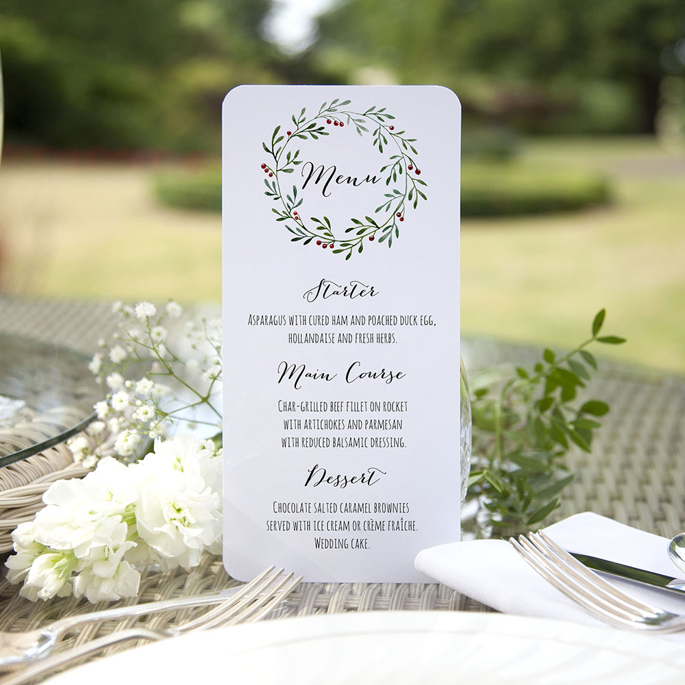 'Christmas' Slim Menu