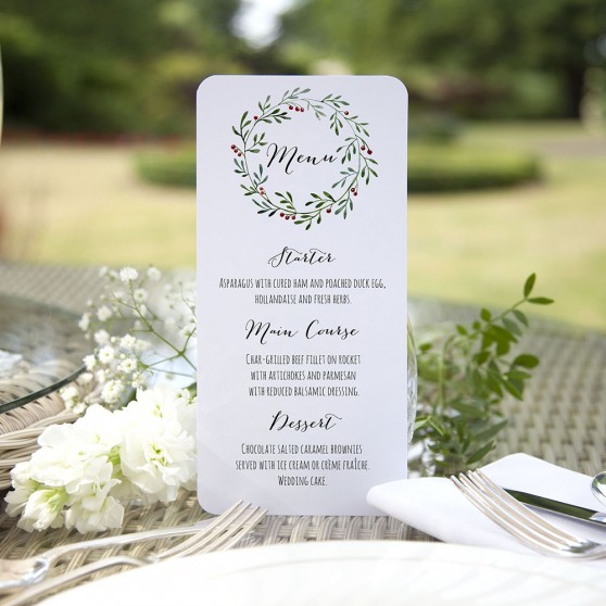 'Christmas' Slim Menu