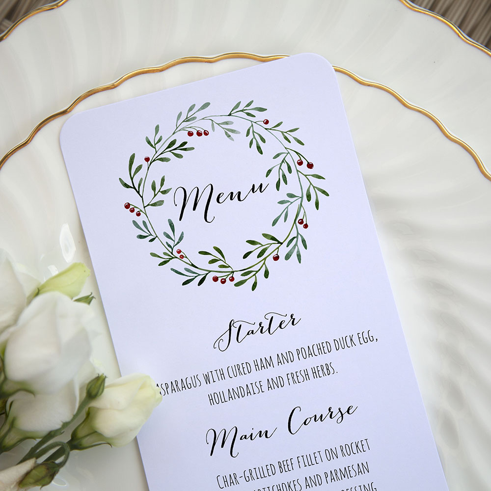 'Christmas' Slim Menu