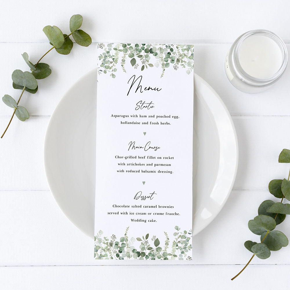 'Classic Eucalyptus CE14' Slim Menu