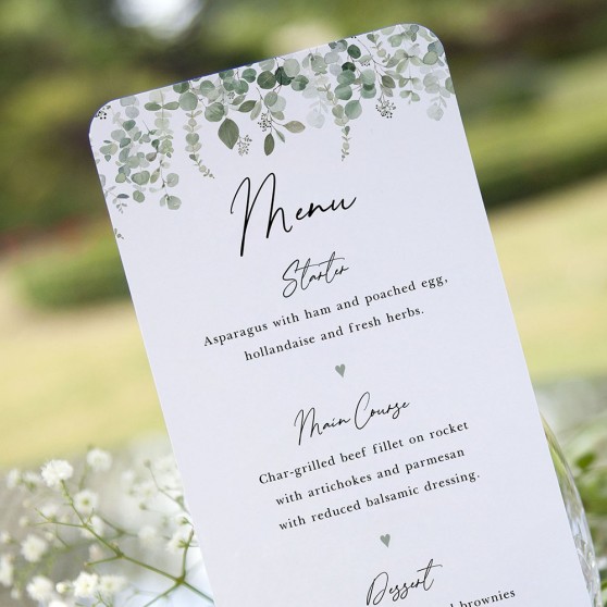 'Classic Eucalyptus CE14' Slim Menu
