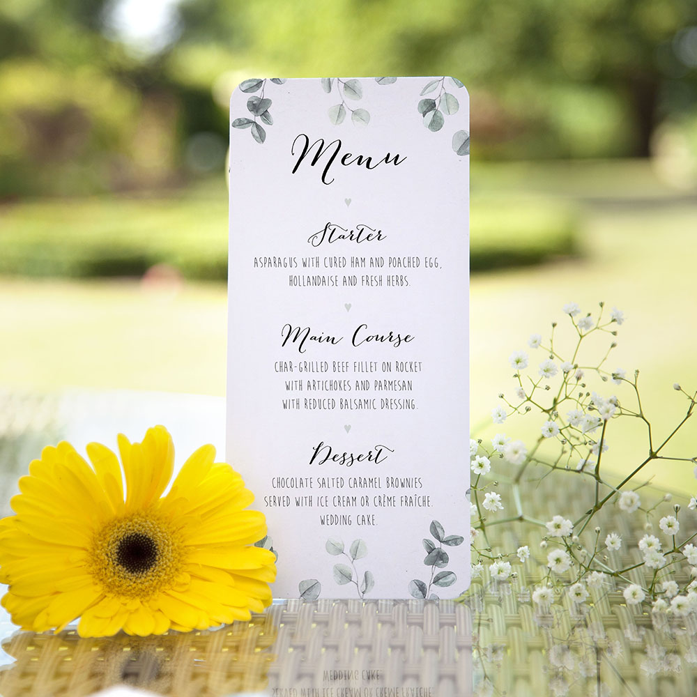 'Eucalyptus' Slim Menu