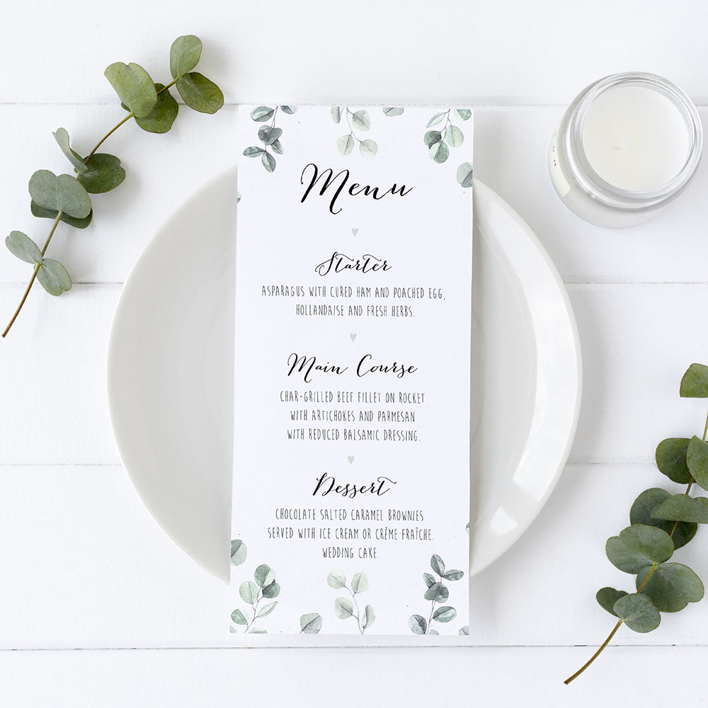 'Eucalyptus' Slim Menu