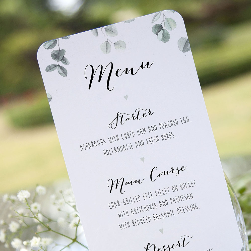 'Eucalyptus' Slim Menu