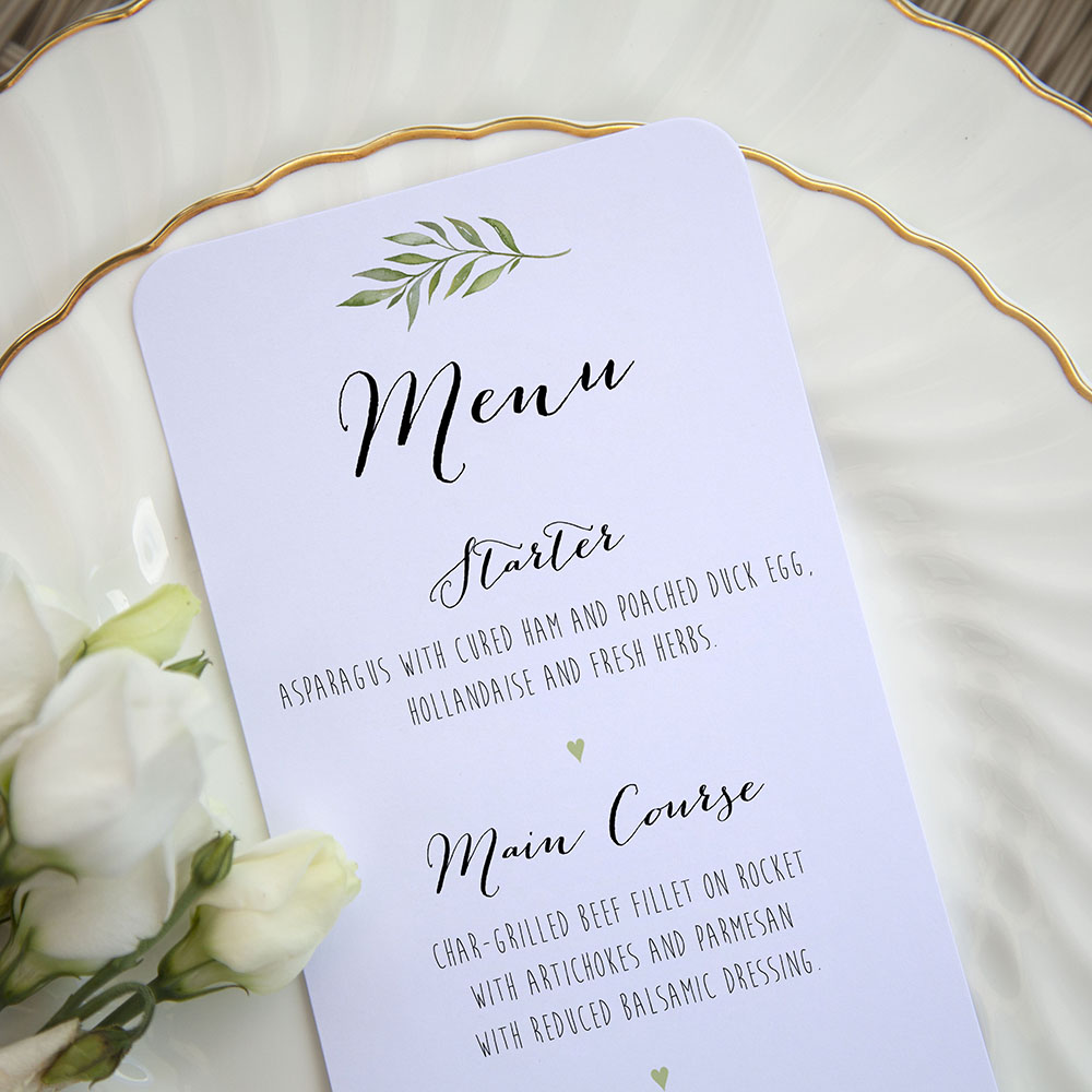 'Green Leaf' Slim Menu