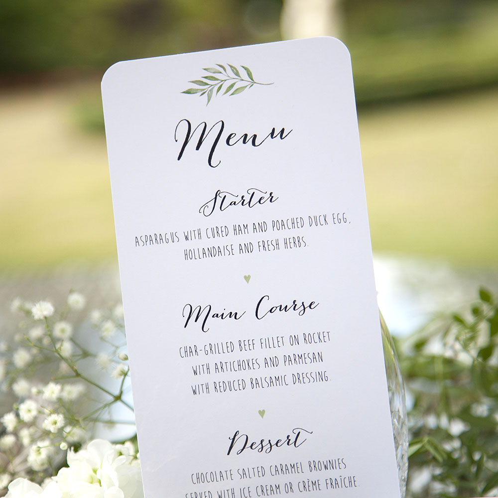 'Green Leaf' Slim Menu