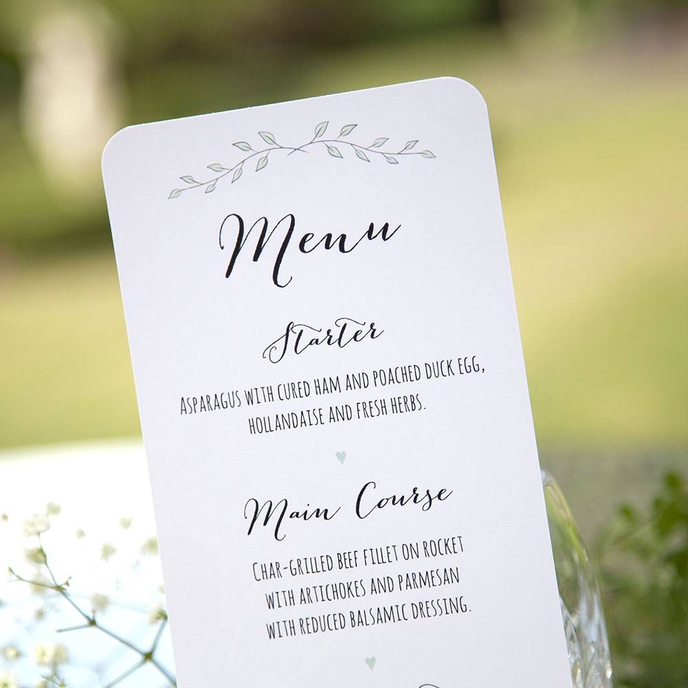 'Green Plant' Slim Menu