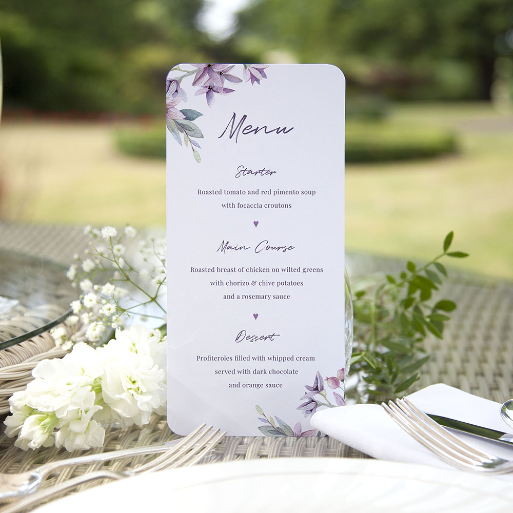 'Henrietta Dawn' Slim Menu