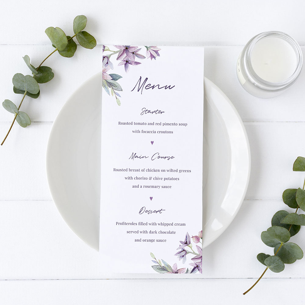 'Henrietta Dawn' Slim Menu