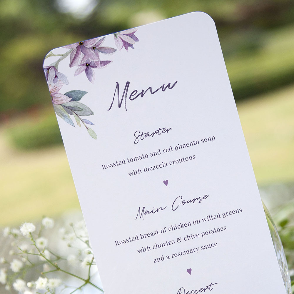 'Henrietta Dawn' Slim Menu