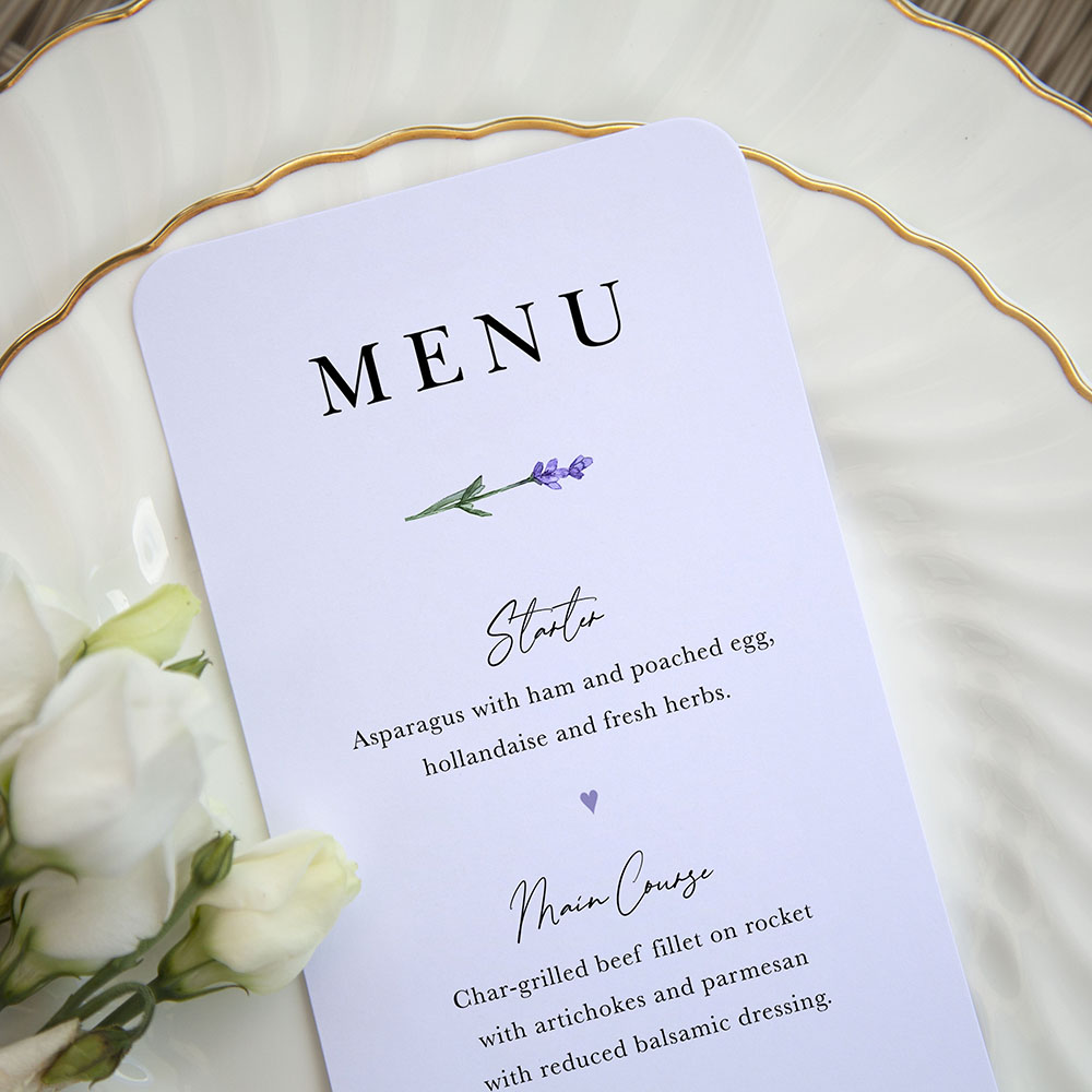 'Lavender L11' Slim Menu